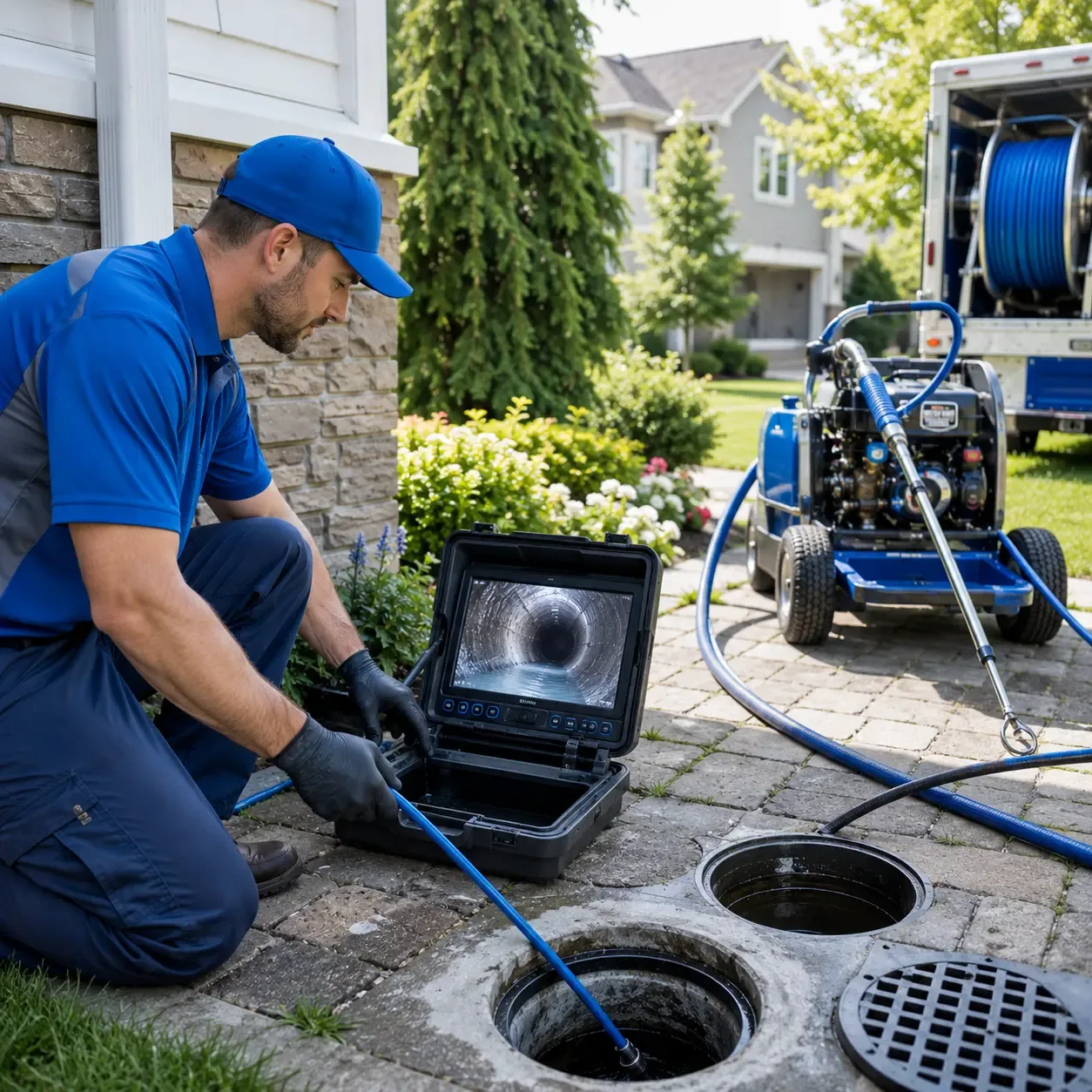 Outdoor drain cleaning professionals serving Newbury, OH