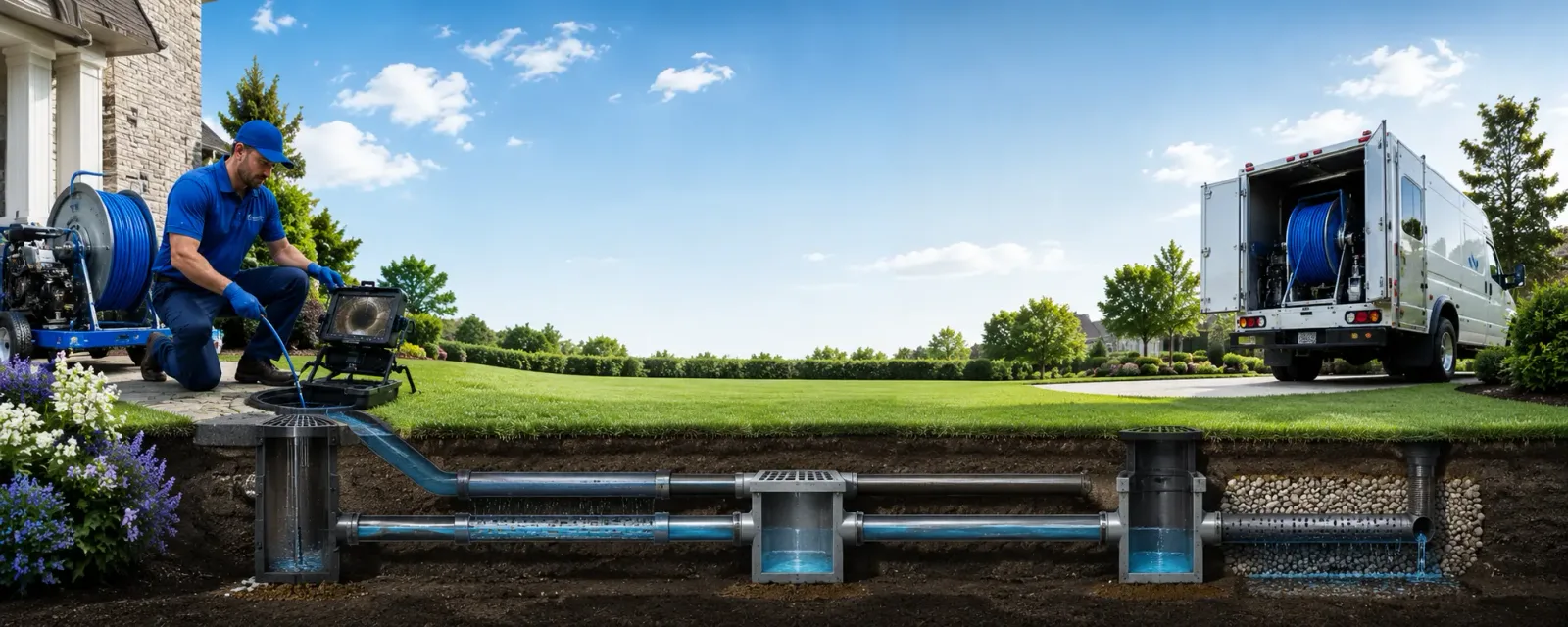 Outdoor drain cleaning information for Newbury, OH